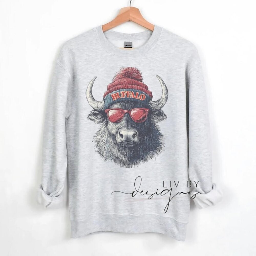 Buffalo Football Crewneck Sweatshirt, Sunday Football, Bills Football Game 91